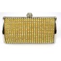 Gold Sparkly Crystal Evening Clutch 